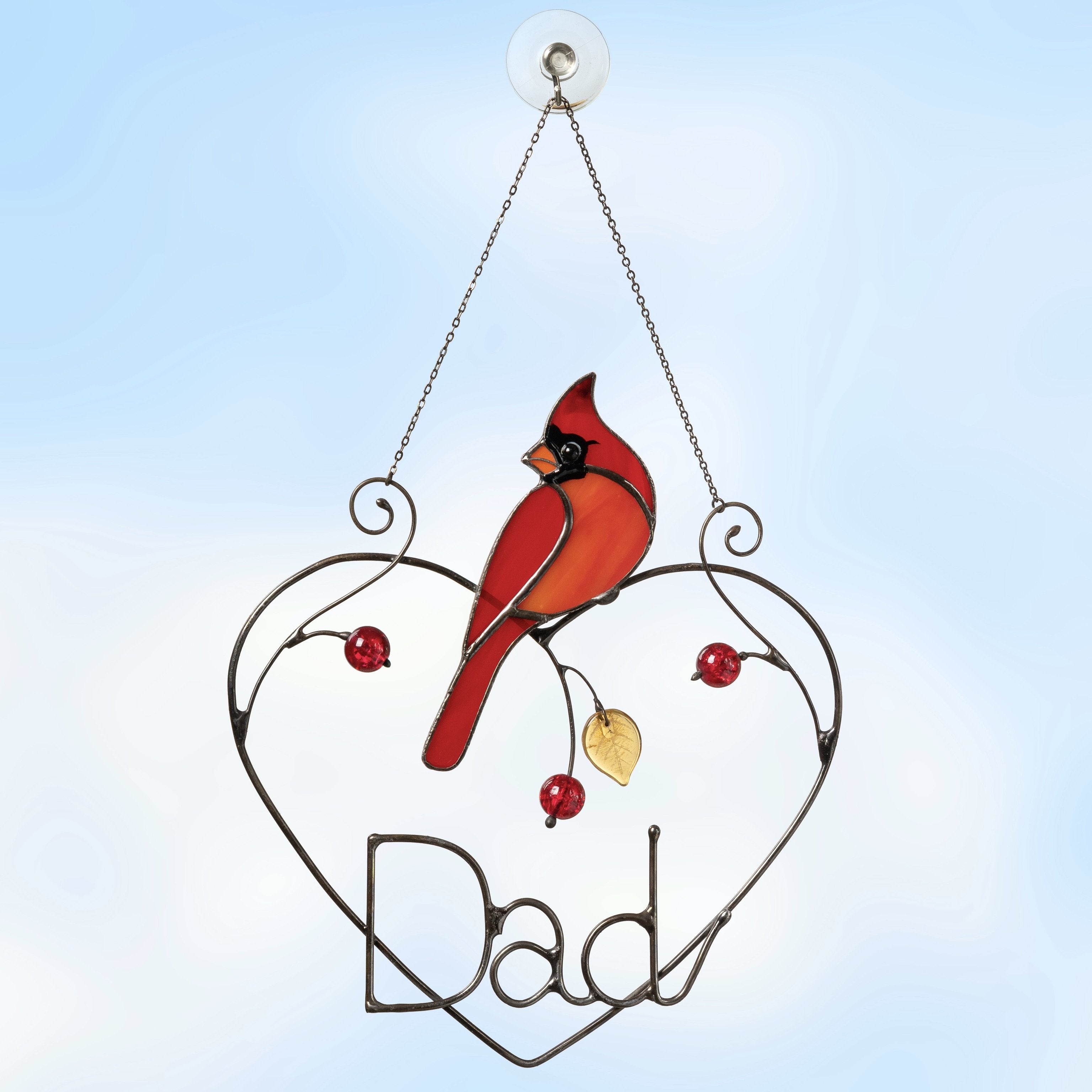 Personalised Female Cardinal Suncatcher-xinru