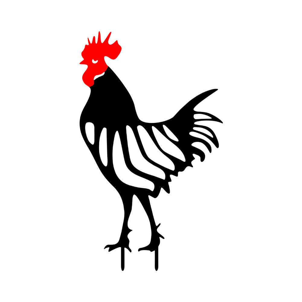 Rooster Shape Outdoor Garden Lawn Stake-xinru