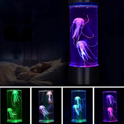 Mini Desktop Aquarium Tower Electric Color LED Jellyfish Light-xinru