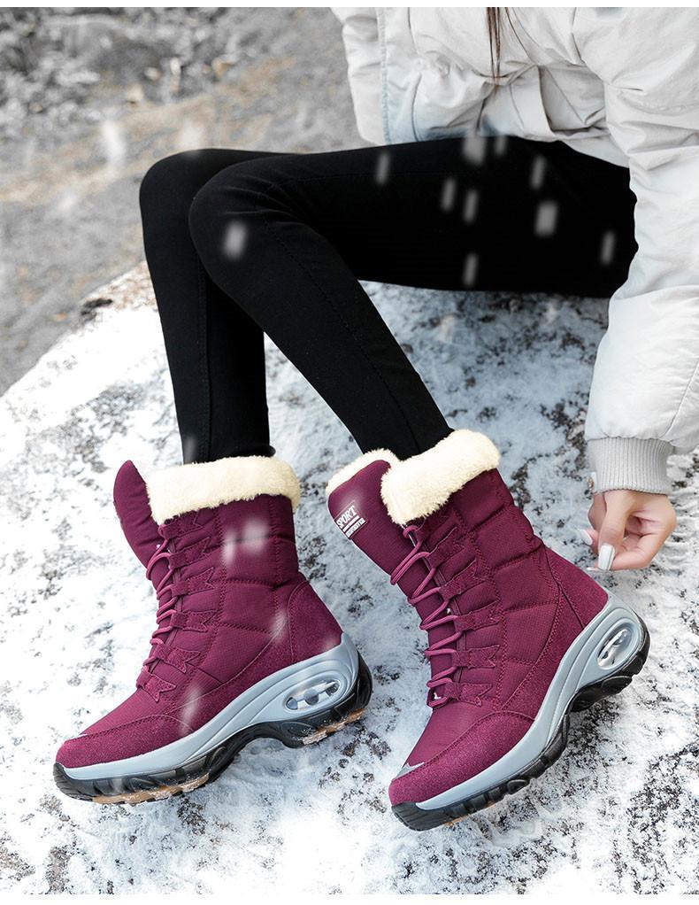 Winter Women Warm Mid-Calf Snow Boots-xinru shop