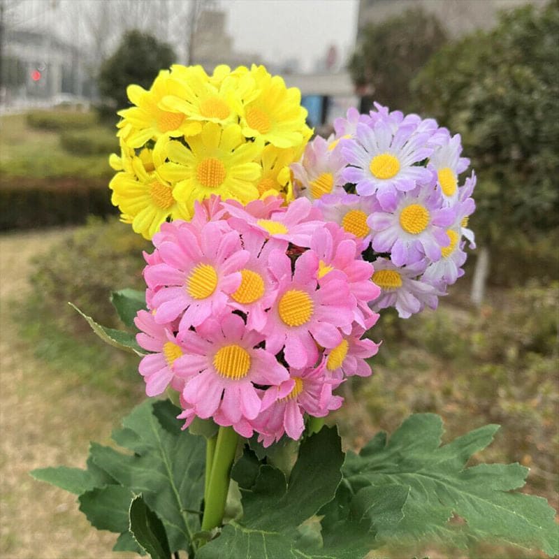 Outdoor Solar LED Light Flower Chrysanthemum Garden Stake-xinru
