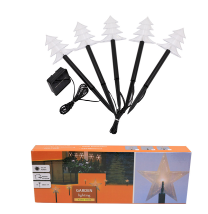 Solar Light Star Snowflake Christmas Tree Garden Light Decoration Lawn Lamp  Waterproof Outdoor-xinru shop