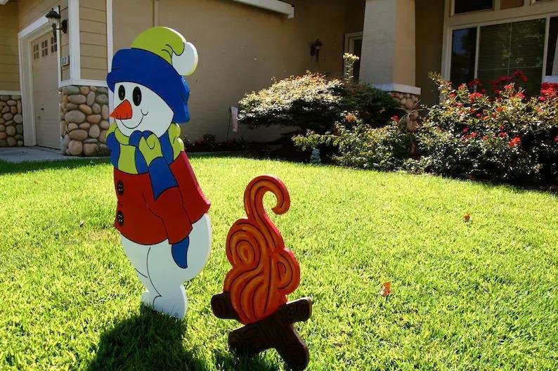 Surprise and Interesting Christmas Decoration-Christmas Yard Decoration Wood Art-xinru shop