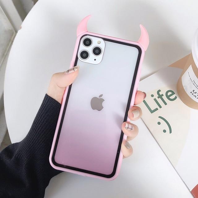 Gradient Devil Horn Case-xinru