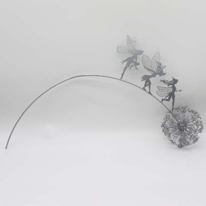 Metal Garden Decorative Stake Fairies Dandelions Dance Together-xinru