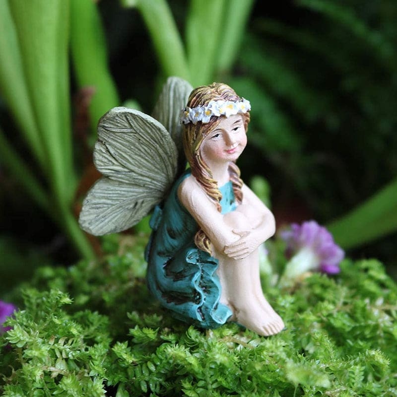 Cute Landscape Miniature Fairies Figurines Creative Resin Crafts Decoration-xinru