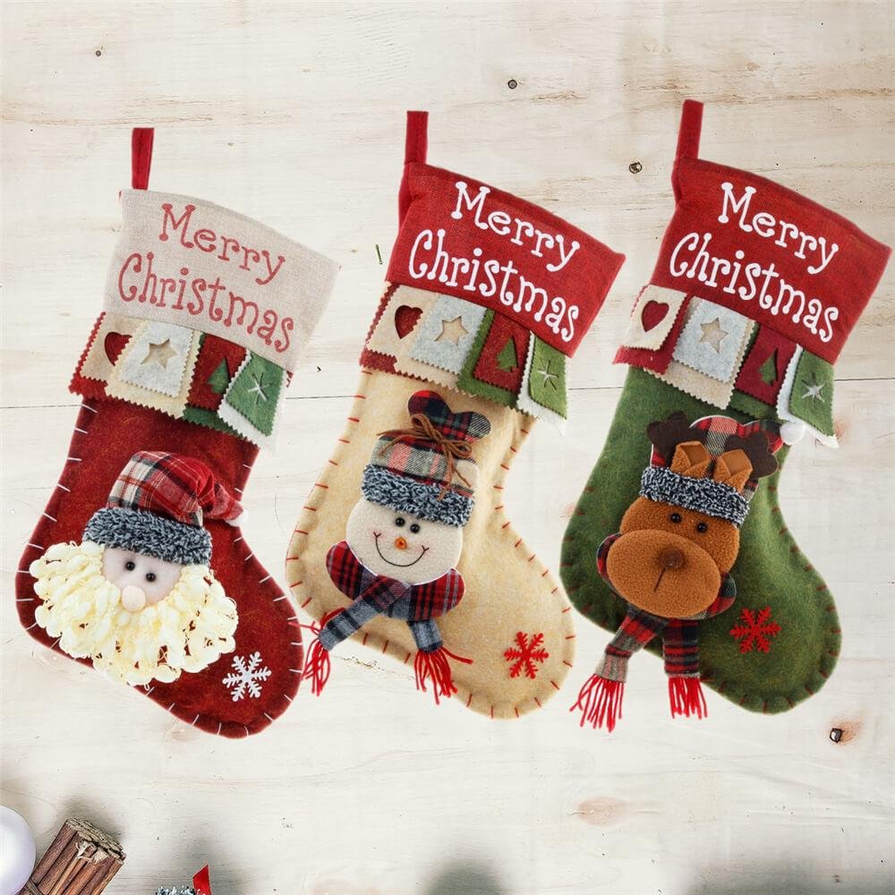 Christmas Stocking Large Candy Bags Christmas Decorations-xinru shop