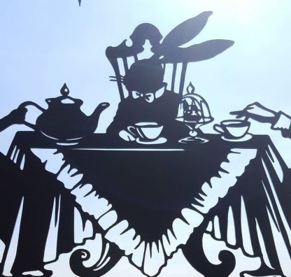Alice In Wonderland Metal Weathervane-xinru