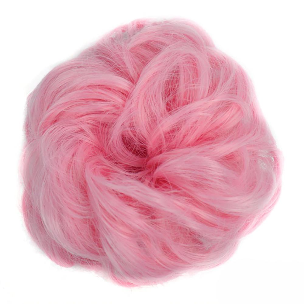 Natural Look Synthetic Messy Hair Bun Scrunchie Extension-xinru