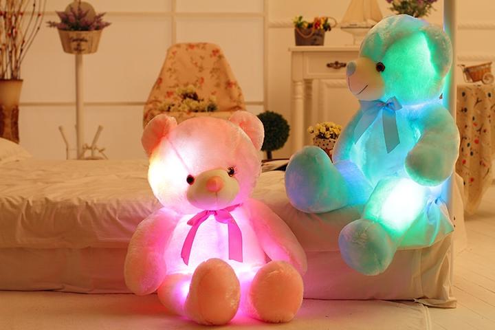 Glow Bear LED Light Up Plush 3D Stuffed Animal-xinru