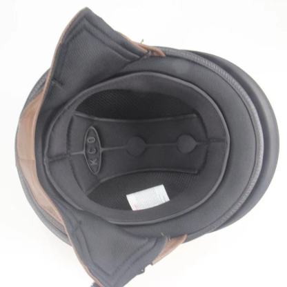 Leather Vintage Motor Helmet-xinru shop