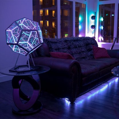 Infinite Dodecahedron Color Art Light-xinru