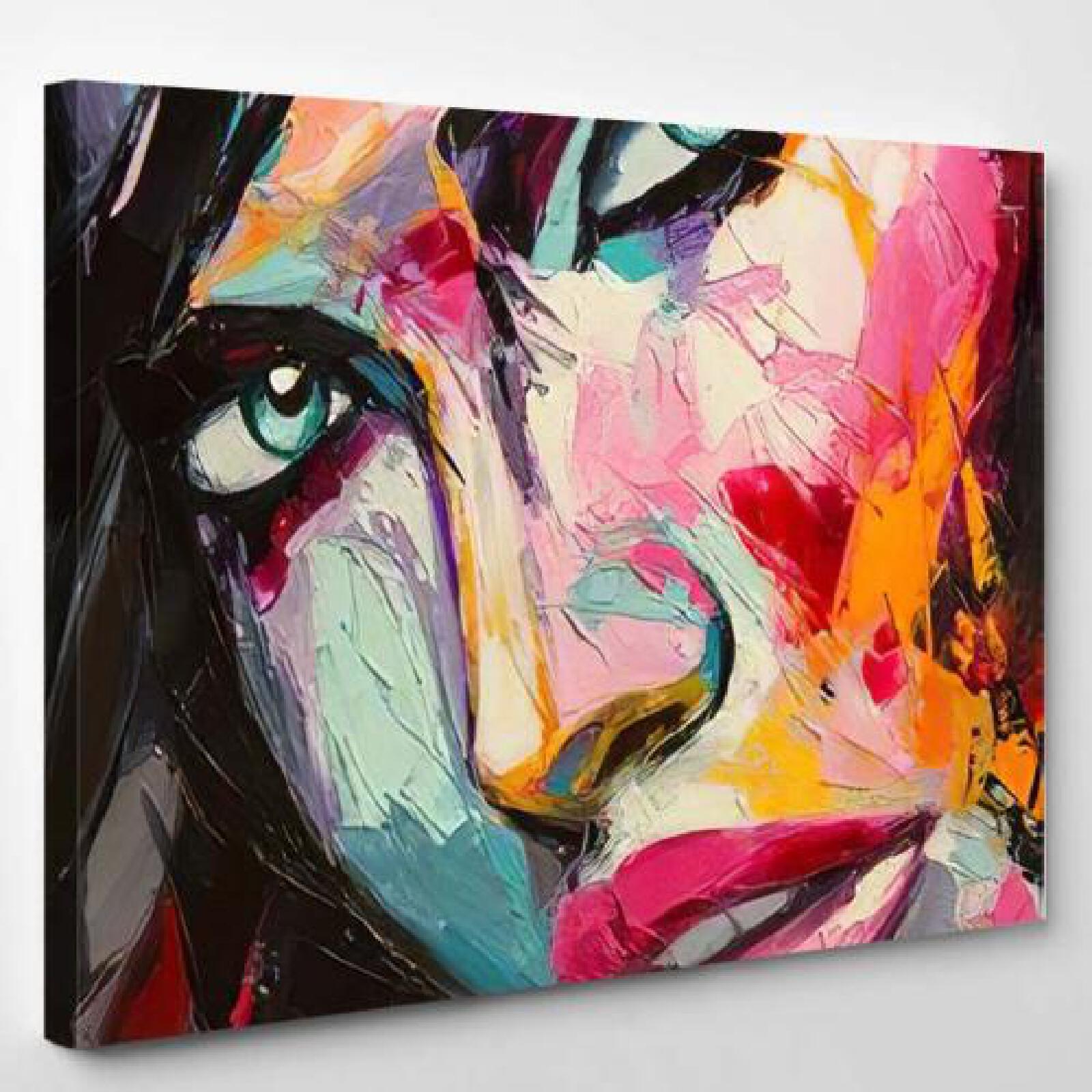 Fantasy Woman Colorful Portrait Abstract Pop-xinru shop