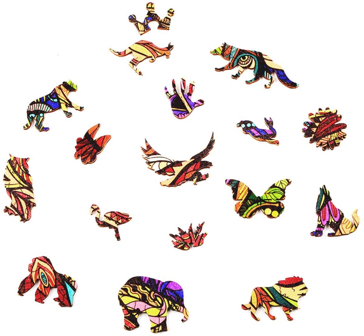 Unique Shape Wooden Jigsaw Puzzles - Lion King-xinru