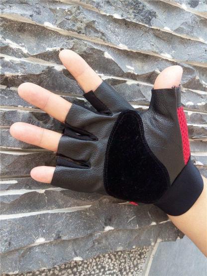 Teampunk Pirate Gloves PU Leather Gothic  Unisex Skull Rivet Gloves-xinru