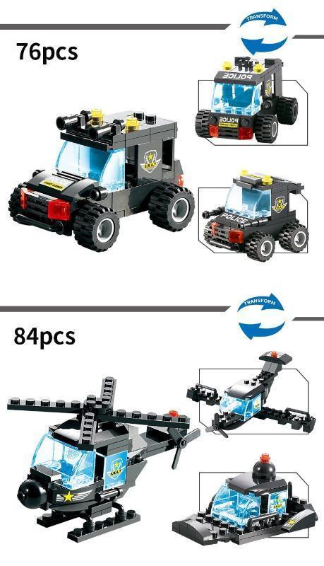 Portable City Police Building Bricks Set Toy-xinru