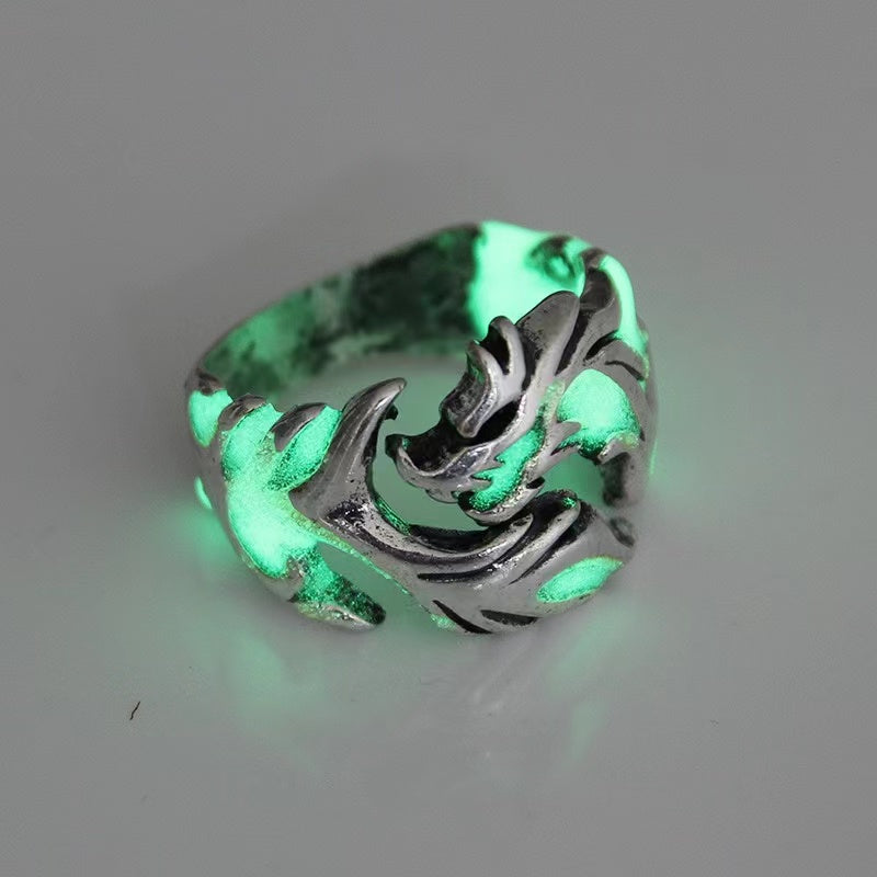 Hypoallergenic Luminous Dragon Ring  Favors For Women and Men-xinru
