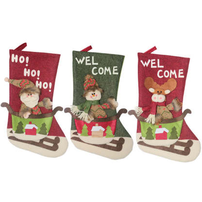 Christmas Stockings Candy Gifts Bag Hanging Ornaments Christmas Decoration-xinru shop