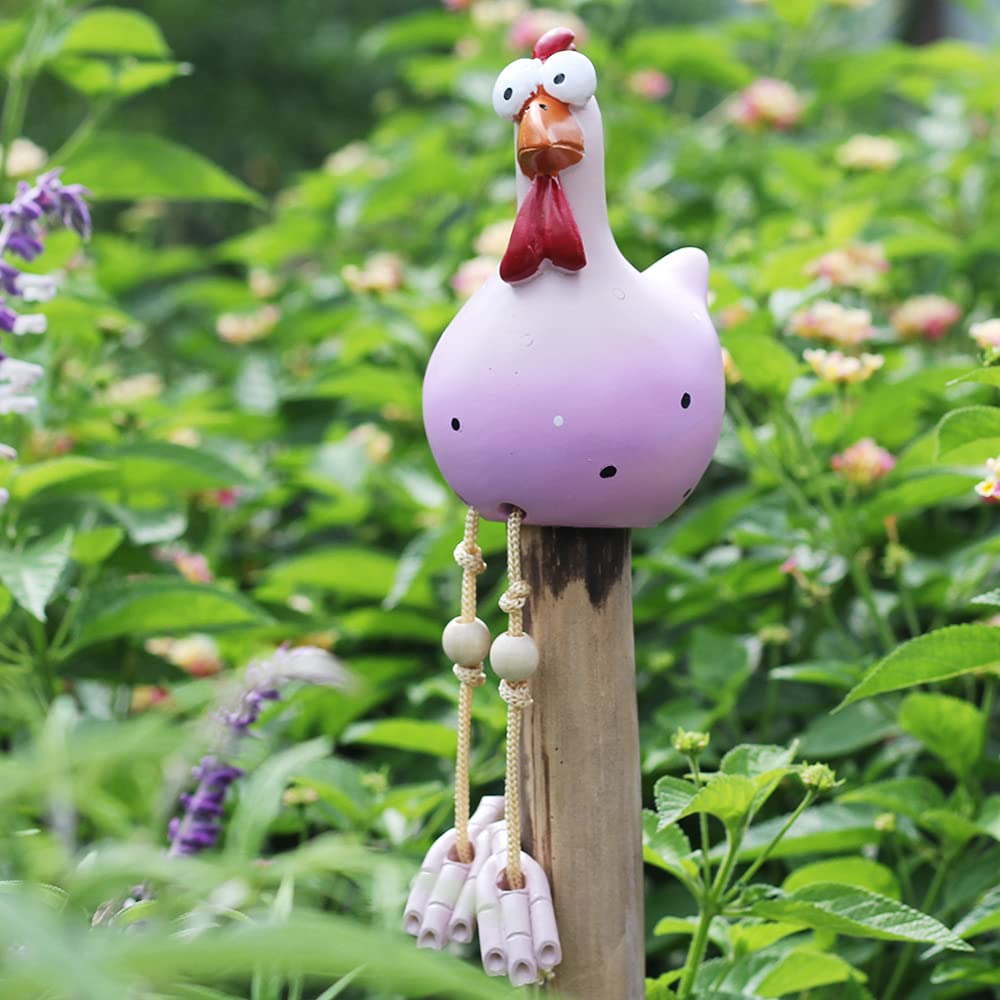 Resin Chicken Figurines Yard Art Decor-xinru