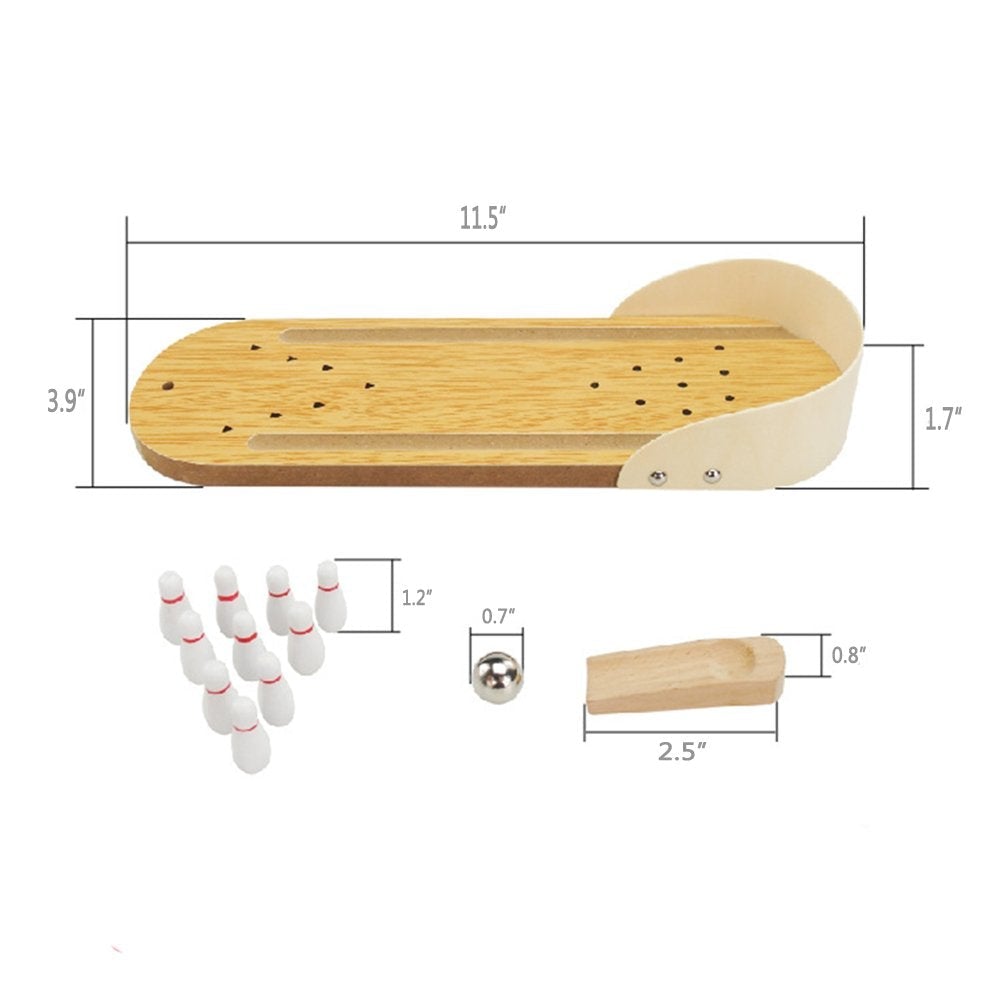 Mini Bowling Set Table Top Bowling Game-xinru