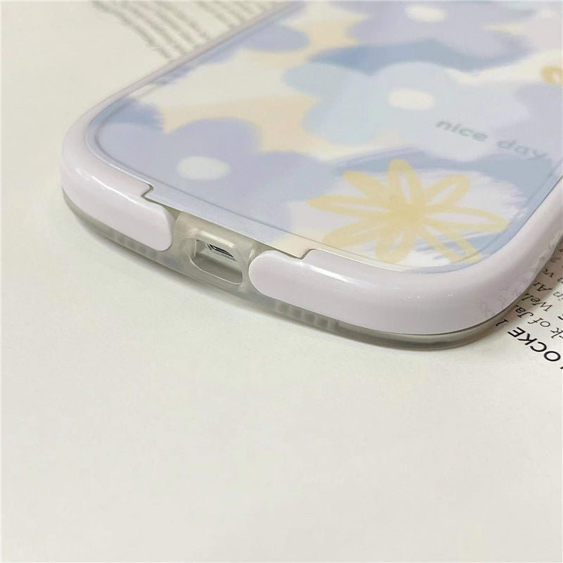 Blue Flower Bracket Case-xinru