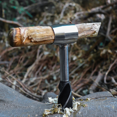 Custom Bushcraft Hand Auger Wrench With Leather Case-xinru