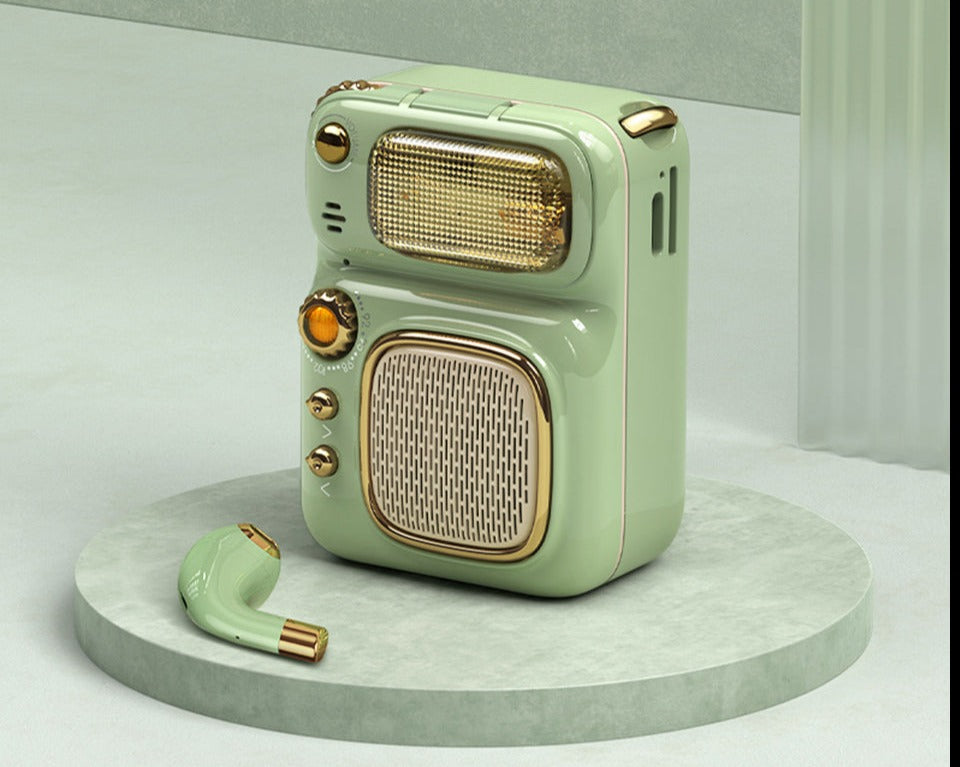 Portable Wireless Bluetooth Speaker Retro Mini Speaker-xinru