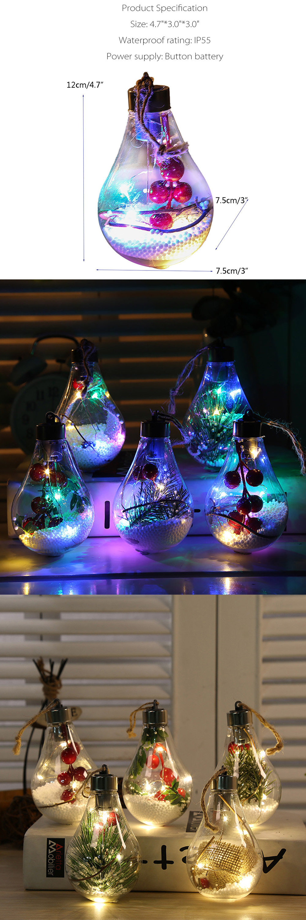 Christmas LED Light Bulb Decorate With Style