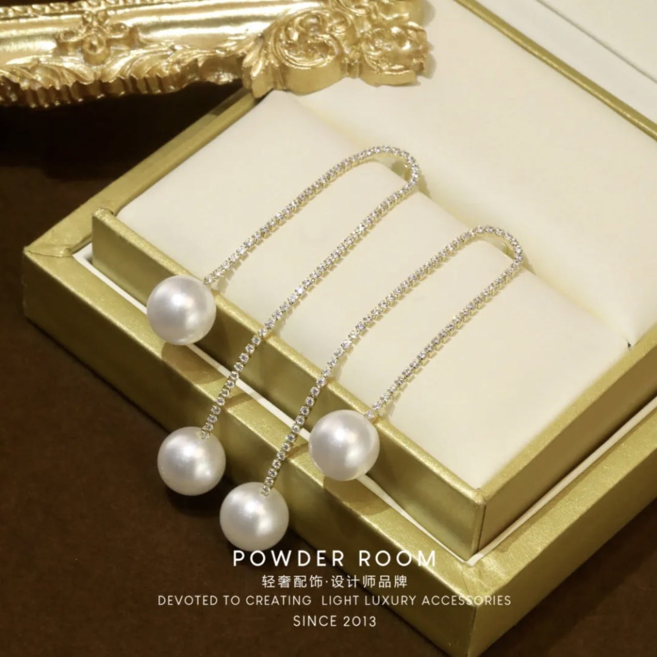 925 Silver Plated Womens Pearl Earrings Ear Wire-xinru