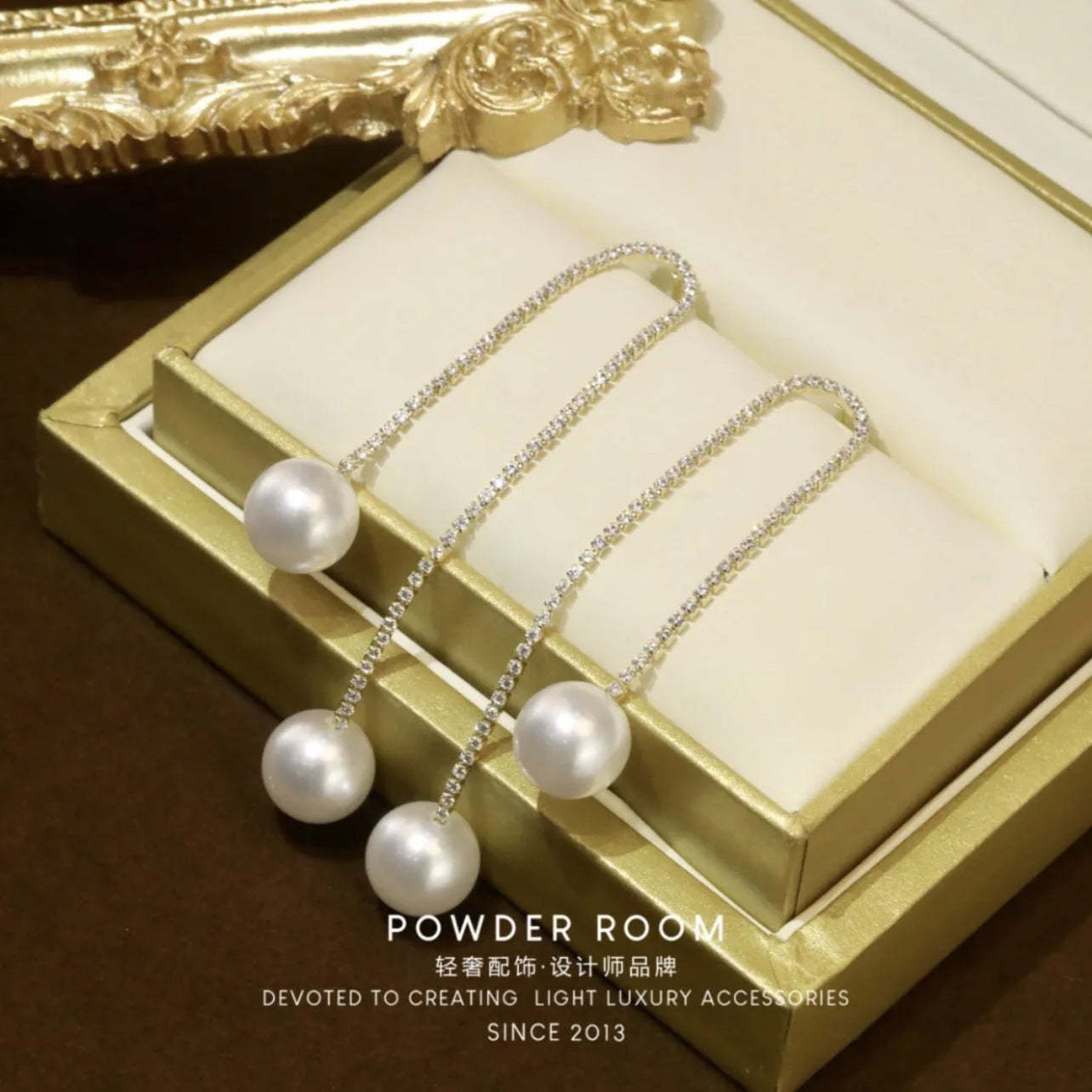 925 Silver Plated Womens Pearl Earrings Ear Wire-xinru