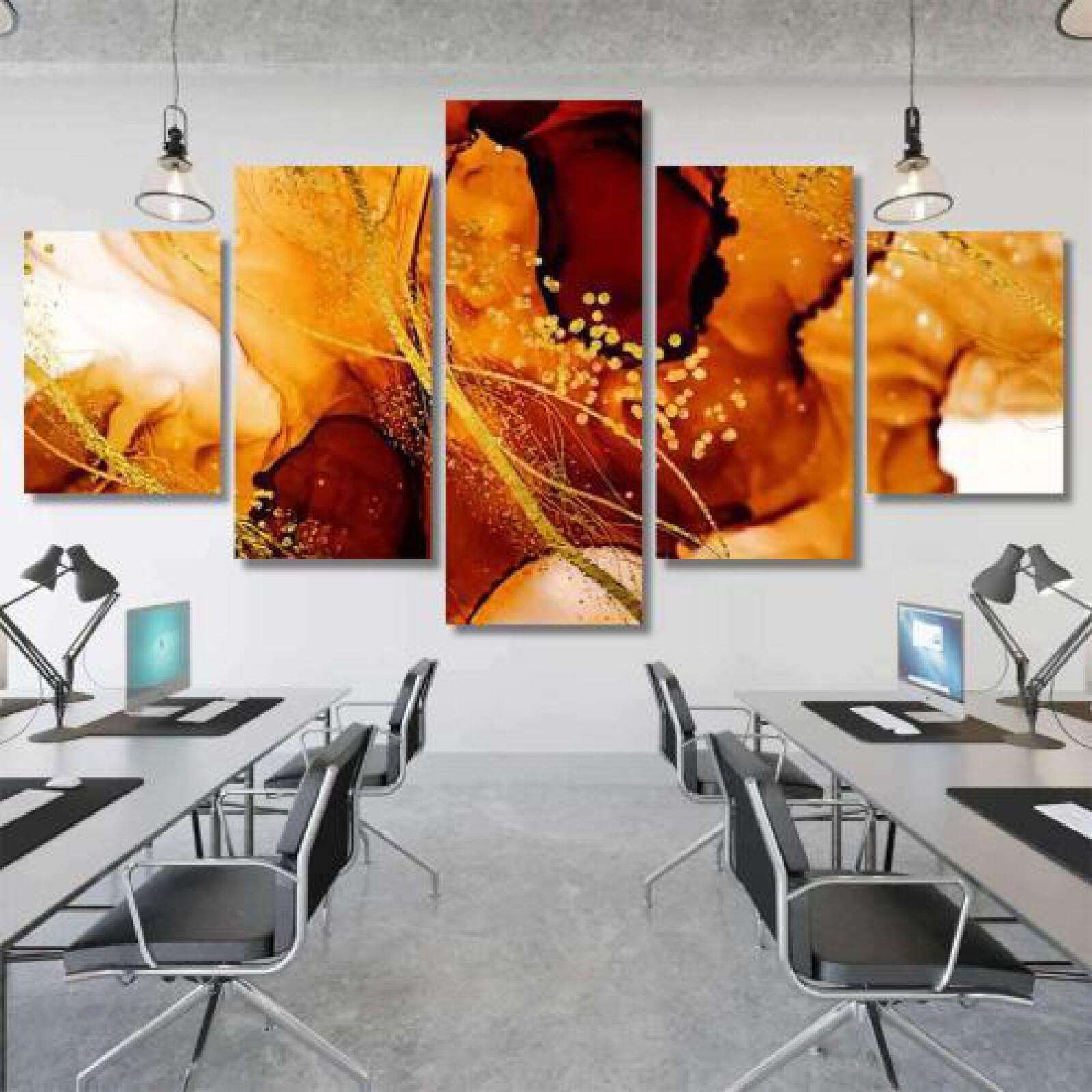 Exotic Art Golden Swirl Artistic Design-xinru shop