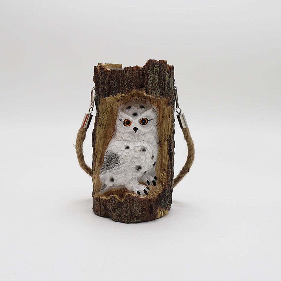 Solar Owl Garden Decorations LED Waterproof Hanging Lanterns-xinru