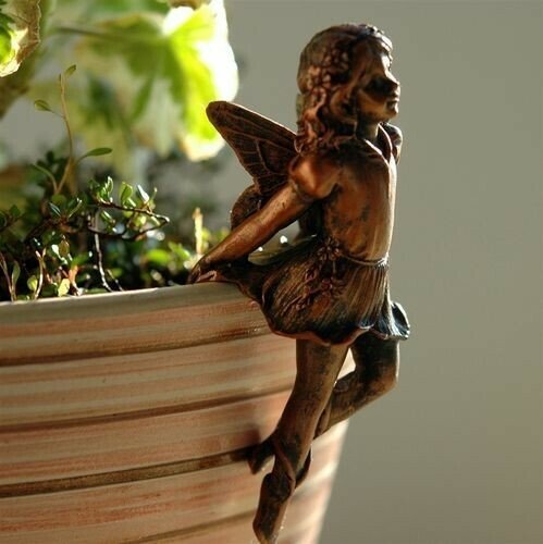 Fairy Girl Hanging Pot Hanger Resin-xinru