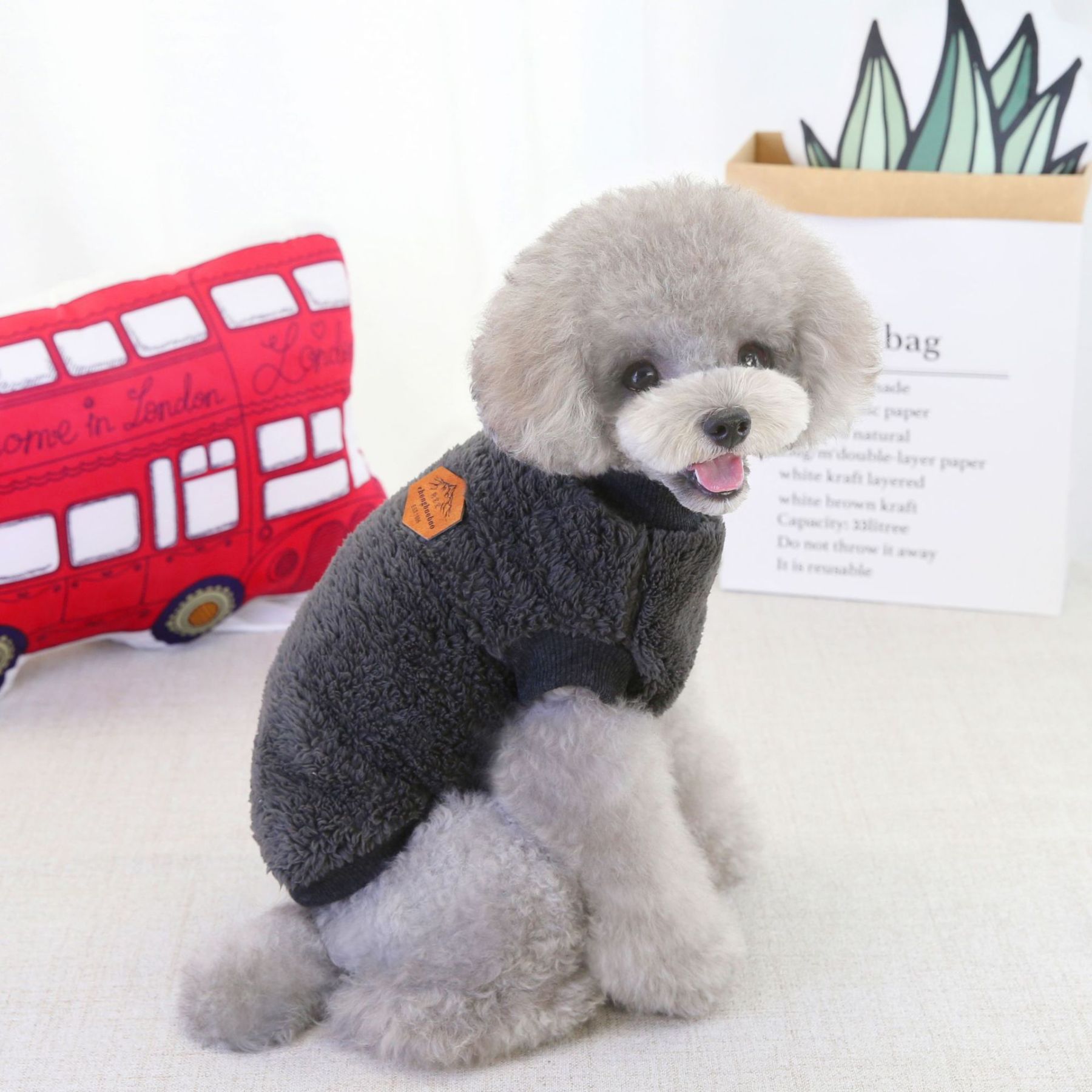 Fleece Warm Sweater for Small and Medium Dog-xinru