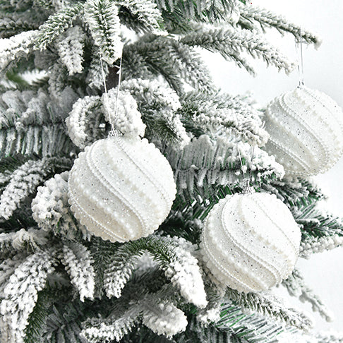 Sparkly All Over Christmas Ball Ornaments, Set of 4-xinru shop