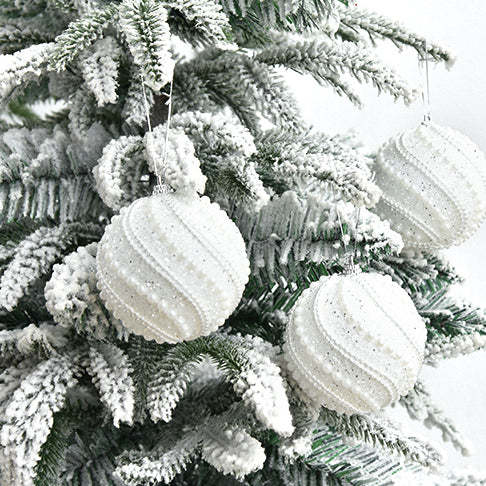 Sparkly All Over Christmas Ball Ornaments, Set of 4-xinru shop