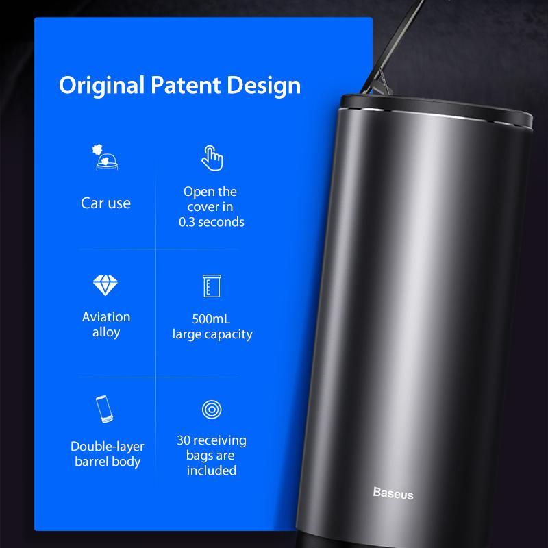 Car Trash Bin Alloy Garbage Can-xinru