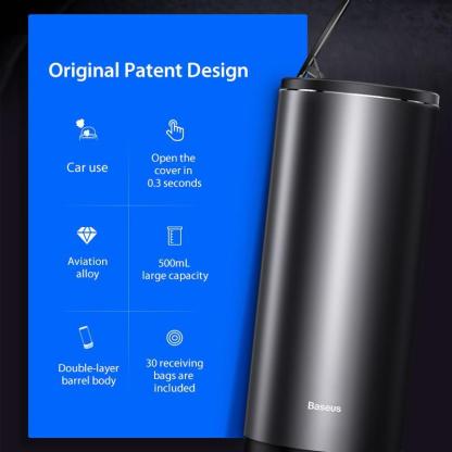 Car Trash Bin Alloy Garbage Can-xinru