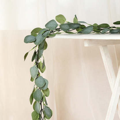 Party Wedding Decoratinon Ivy Leaves Artificial Eucalyptus Garland-xinru