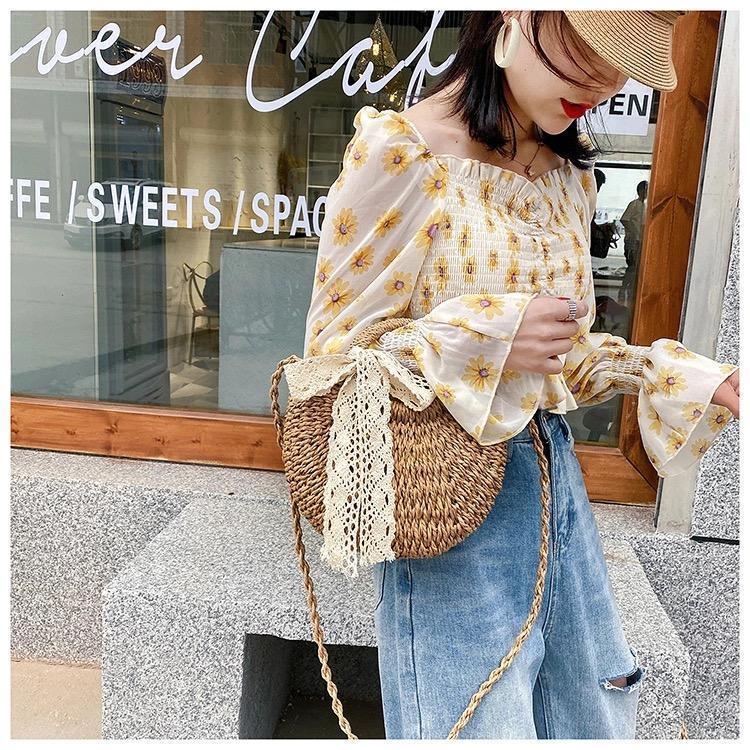 ストローバッグショルダーメッセンジャーバッグ-xinru shop