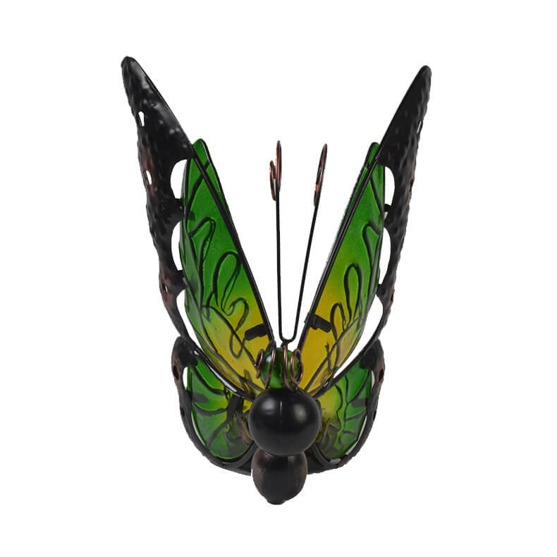 Solar Glass Butterfly Outdoor LED Decorative Garden Light-xinru