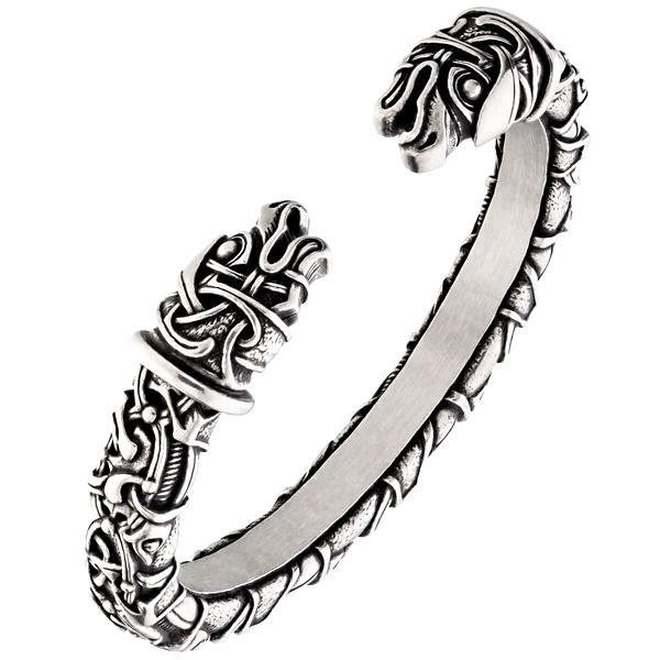 Oseberg Arm Ring - Pewter or Sterling Silver-xinru shop