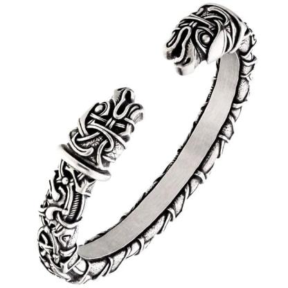 Oseberg Arm Ring - Pewter or Sterling Silver-xinru shop