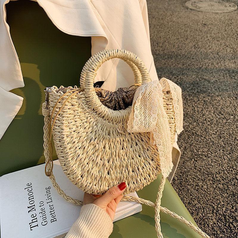 ストローバッグショルダーメッセンジャーバッグ-xinru shop