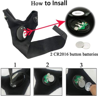 Cool Fingerless LED Flashlight Gloves-xinru