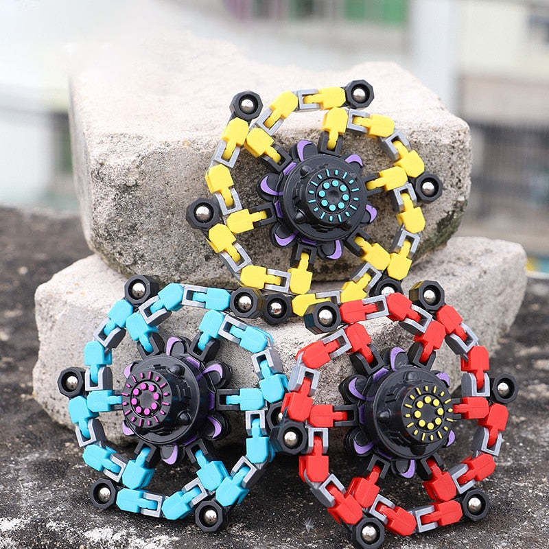 Transforming Robot Finger Fidget Spinner Gyro-xinru