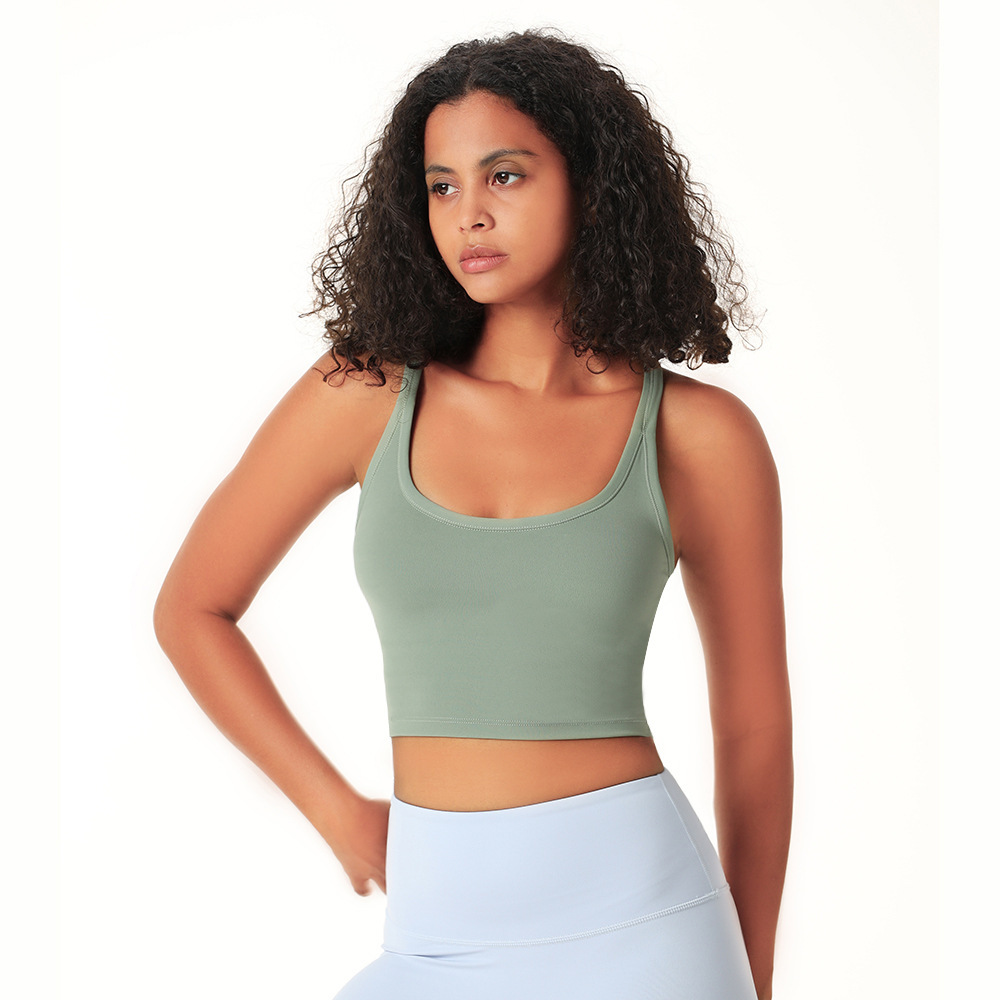 Sports Bra Yoga Wear Vertical Beautiful Back Sports Underwear Quick Drying Bra Fitness Running Women's Yoga Wear-xinru shop