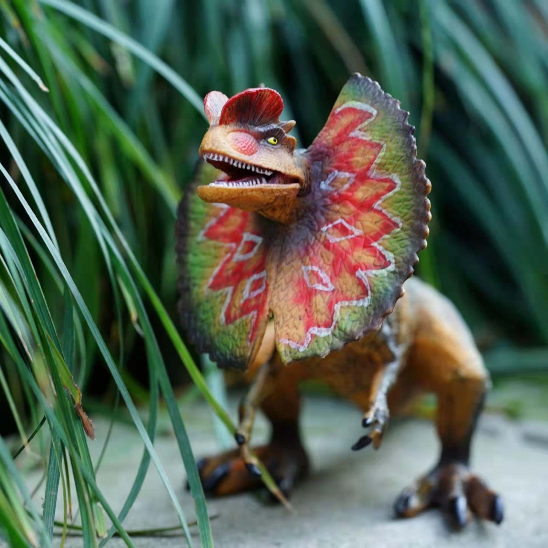 Jurassic World Dilophosaurus Action Figure Simulation Dinosaur Model-xinru
