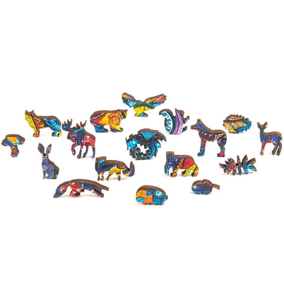 Wooden Jigsaw Puzzle Owl With Box For Adults-xinru