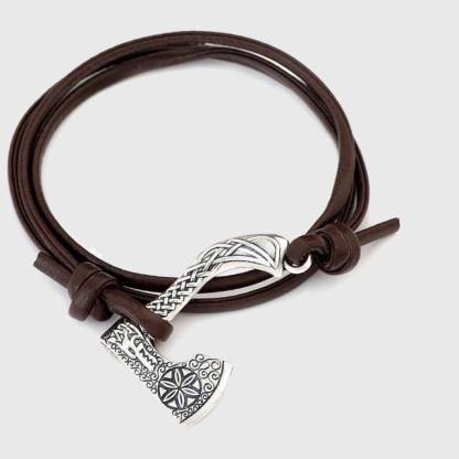 Multi-Viking Style Berserker's Axe Stainless Steel Bracelet-xinru
